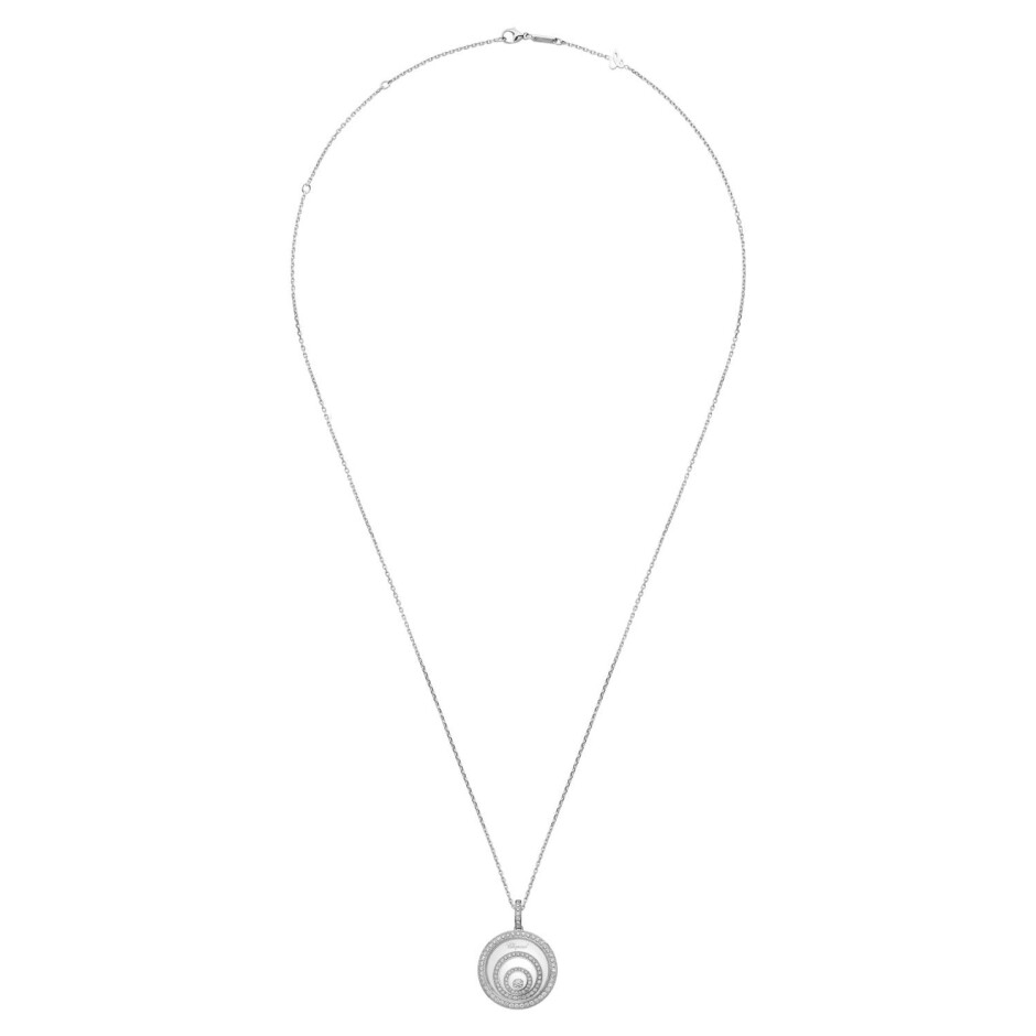 Pendentif Chopard Happy Spirit en or blanc et diamants