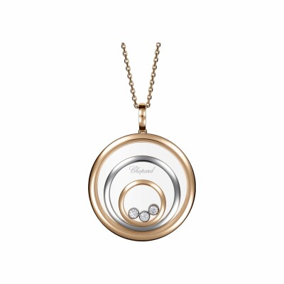 Chopard Happy Spirit necklace, rose gold, white gold and diamonds