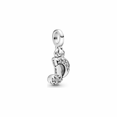 Charm Pandora Me pendant ma note de musique en argent et oxyde de zirconium