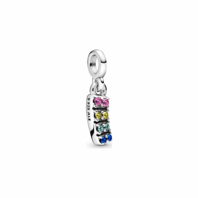 Charm Pandora Me pendant mon arc-en-ciel en argent et cristal