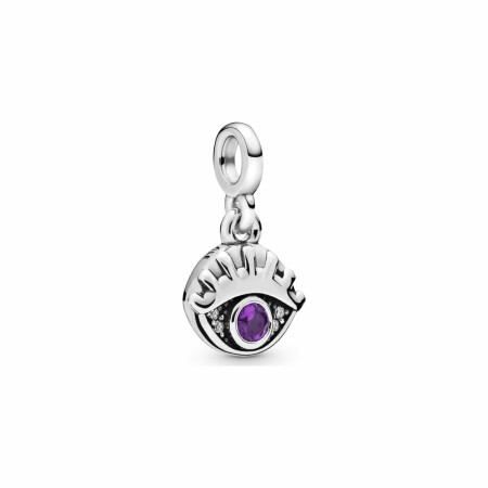 Charm Pandora Me pendant mon œil en argent et cristal, oxyde de zirconium