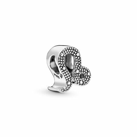 Charm Pandora ID zodiaque lion scintillant en argent et oxyde de zirconium