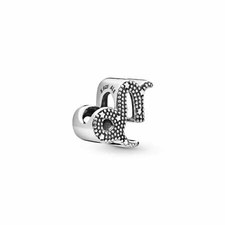 Charm Pandora ID zodiaque capricorne scintillant en argent et oxyde de zirconium