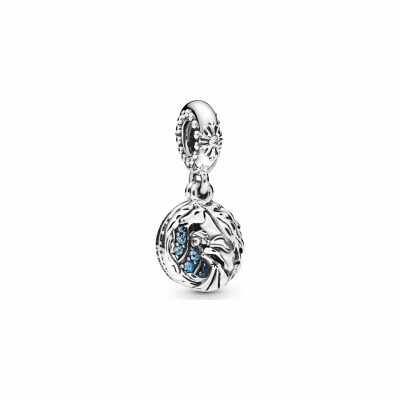 Charm Disney X Pandora Pendant Disney La Reine Des Neiges Elsa Et Nokk en argent et oxyde de zirconium