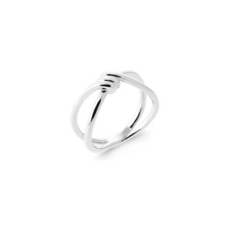 Bague en argent rhodié