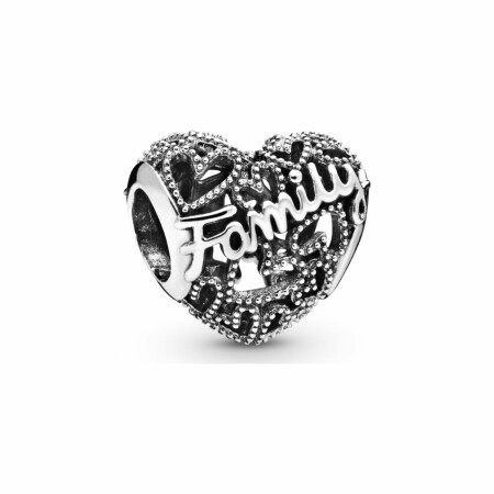 Charm Pandora People cœur de famille en argent