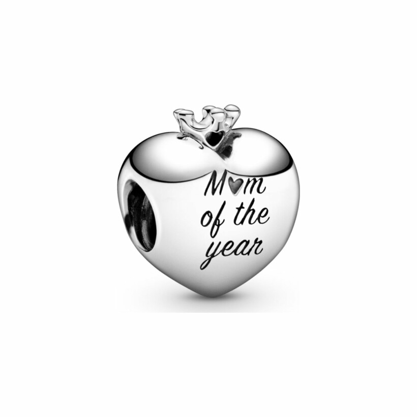 Charm Pandora People cœur mum of the year (maman de l'année) en argent