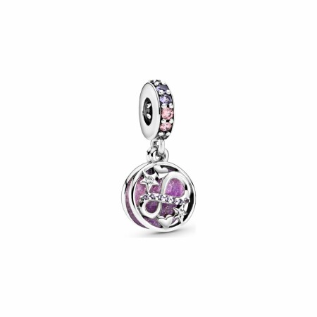 Charm Pandora People pendant cœurs & étoiles infini scintillant en argent et cristal, oxyde de zirconium