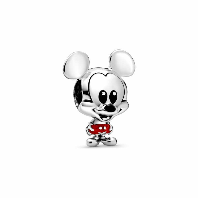 Charm Disney X Pandora Disney Mickey Pantalon Rouge en argent