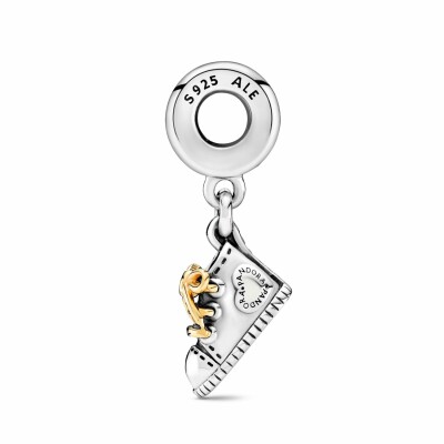 Charm Pandora People pendant chaussure de bébé en argent et or jaune