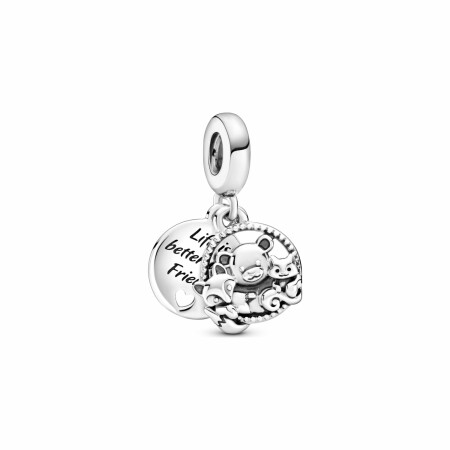 Charm Pandora Passions pendant ours, renard & écureuil en argent