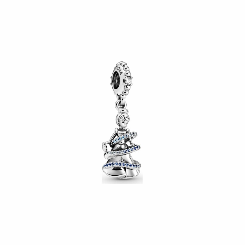 Charm Disney X Pandora Pendant Disney Cendrillon Moment Magique en argent et oxyde de zirconium et cristal