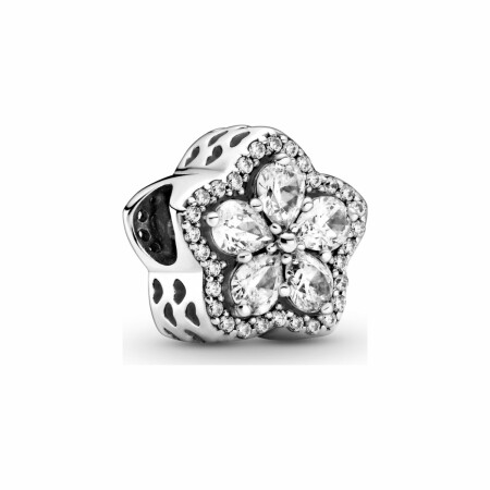 Charm Pandora Timeless pavé flocon de neige scintillant en argent et oxyde de zirconium