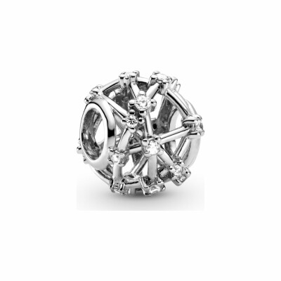 Charm Pandora Timeless constellations d'étoiles ajouré en argent et oxyde de zirconium