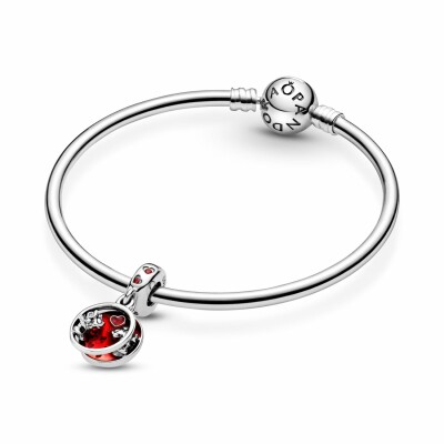 Charm Disney X Pandora Pendant Disney Mickey & Minnie Amour Et Baisers en argent et oxyde de zirconium