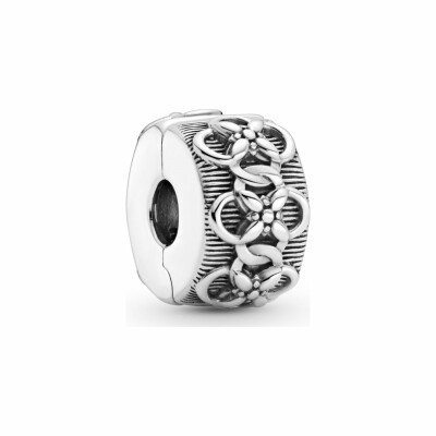 Charm Pandora Passions clip motif floral en argent