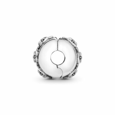 Charm Pandora Passions clip motif floral en argent