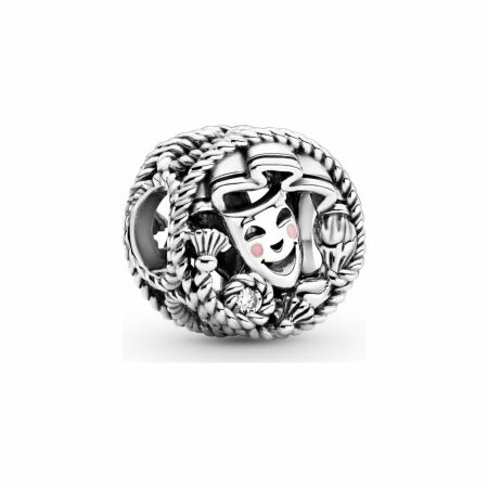 Charm Pandora Passions masques de théâtre comédie & tragédie en argent et oxyde de zirconium