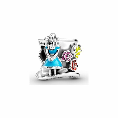 Charm Disney X Pandora Disney Alice Au Pays Des Merveilles & Thé Du Chapelier Fou en argent