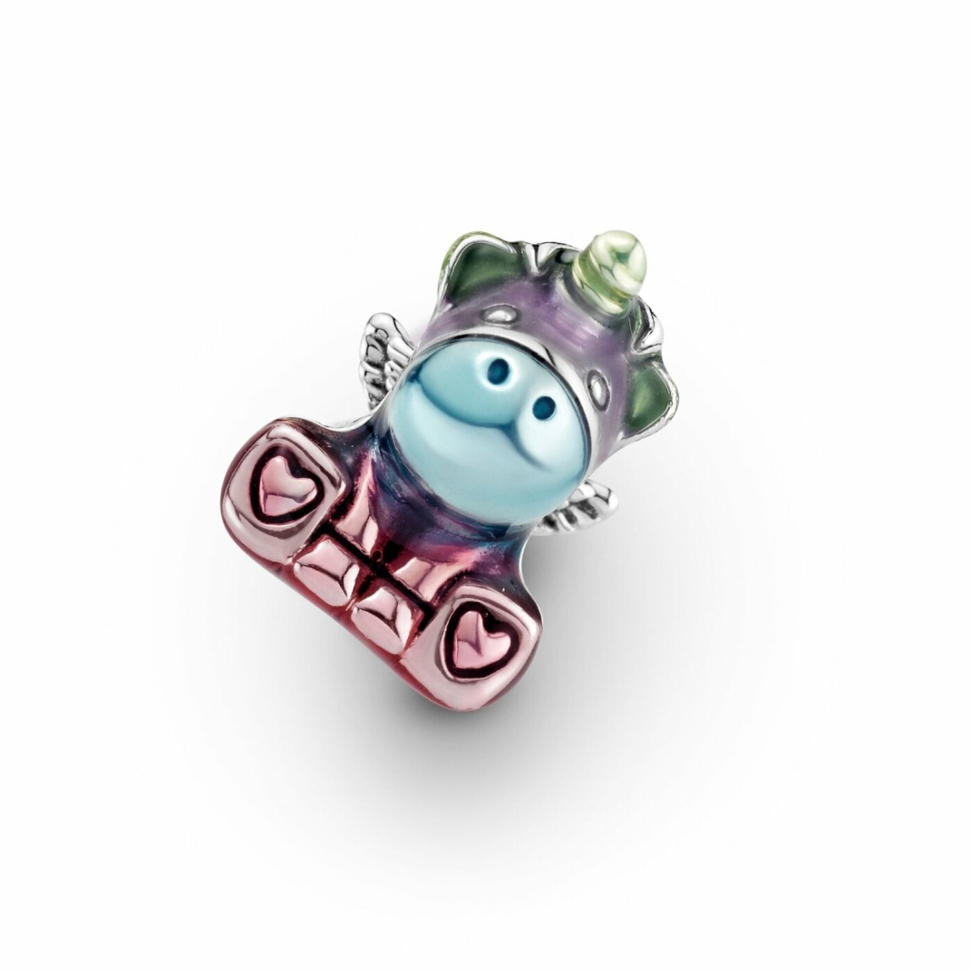 Charm Pandora Friends bruno la licorne arc-en-ciel multicolore en argent