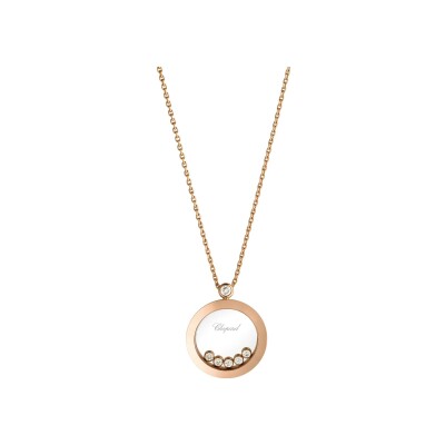 Pendentif Chopard Happy Diamonds en or rose et diamants