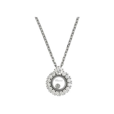 Collier Chopard Happy Diamonds en or blanc et diamants