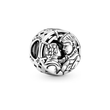 Charm Pandora Star Wars baiser entre Han Solo & Leia en argent