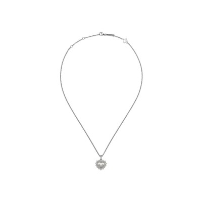 Pendentif Chopard Happy Diamonds en or blanc et diamants