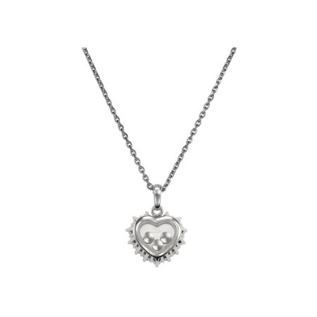 Collier Chopard Happy Diamonds en or blanc et diamants