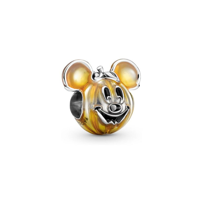 Charm Pandora Disney, citrouille Mickey Mouse en argent