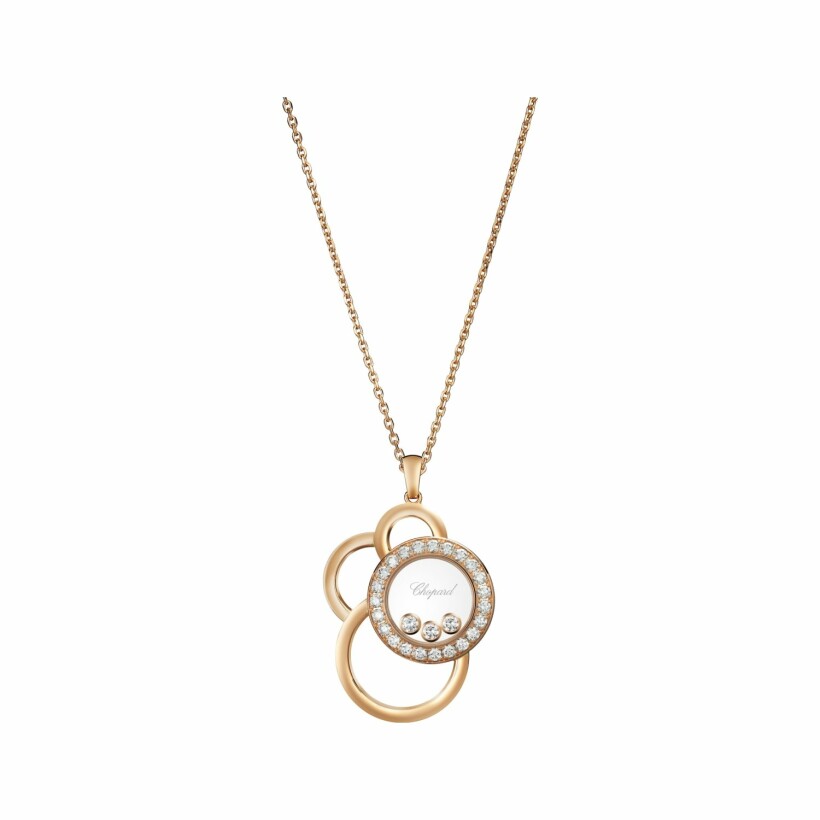 Pendentif Chopard Happy Dreams en or rose et diamants