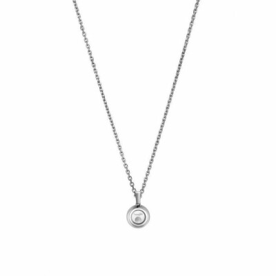 Pendentif Chopard Happy Diamonds Icons en or blanc et diamants