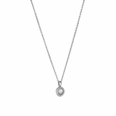 Pendentif Chopard Happy Diamonds Icons en or blanc et diamants