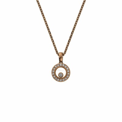 Pendentif Chopard Happy Diamonds en or rose et diamants