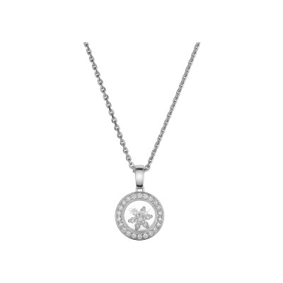 Collier Chopard Happy Diamonds en or blanc et diamants