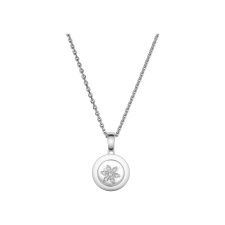 Chopard Happy Diamonds, white gold, diamonds necklace