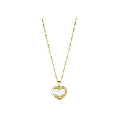 Pendentif Chopard Happy Diamonds en or jaune et diamants