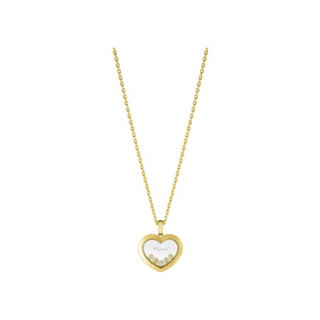 Pendentif Chopard Happy Diamonds en or jaune et diamants