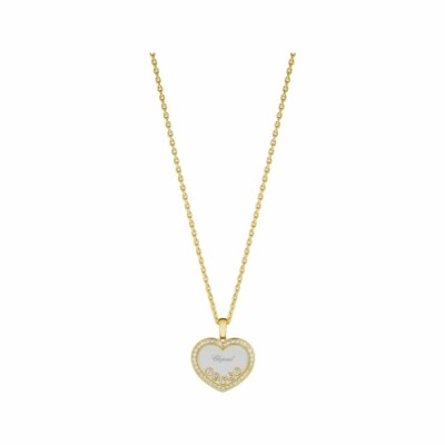 Pendentif Chopard Happy Diamonds en or jaune et diamants