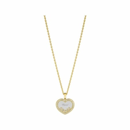 Pendentif Chopard Happy Diamonds en or jaune et diamants