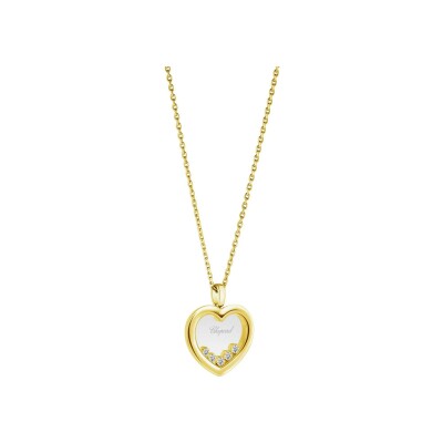 Pendentif Chopard Happy Diamonds en or jaune et diamants