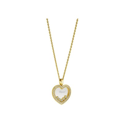 Pendentif Chopard Happy Diamonds en or jaune et diamants