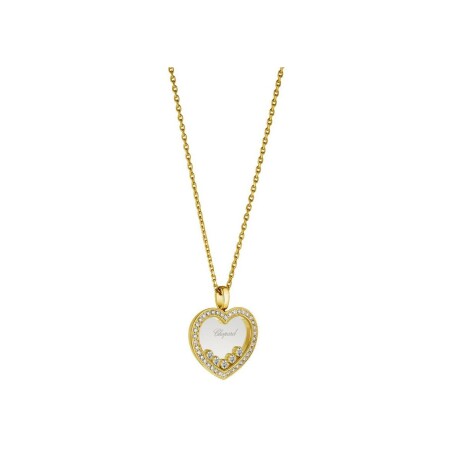 Pendentif Chopard Happy Diamonds en or jaune et diamants