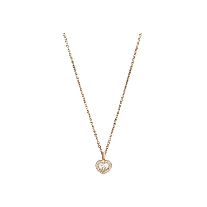 Chopard Happy Diamonds Icons necklace, rose gold, diamonds