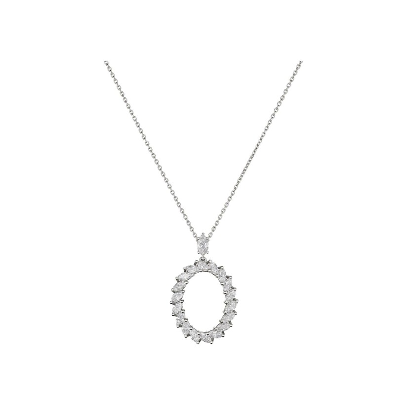 Chopard L'Heure du diamond, white gold, diamonds necklace