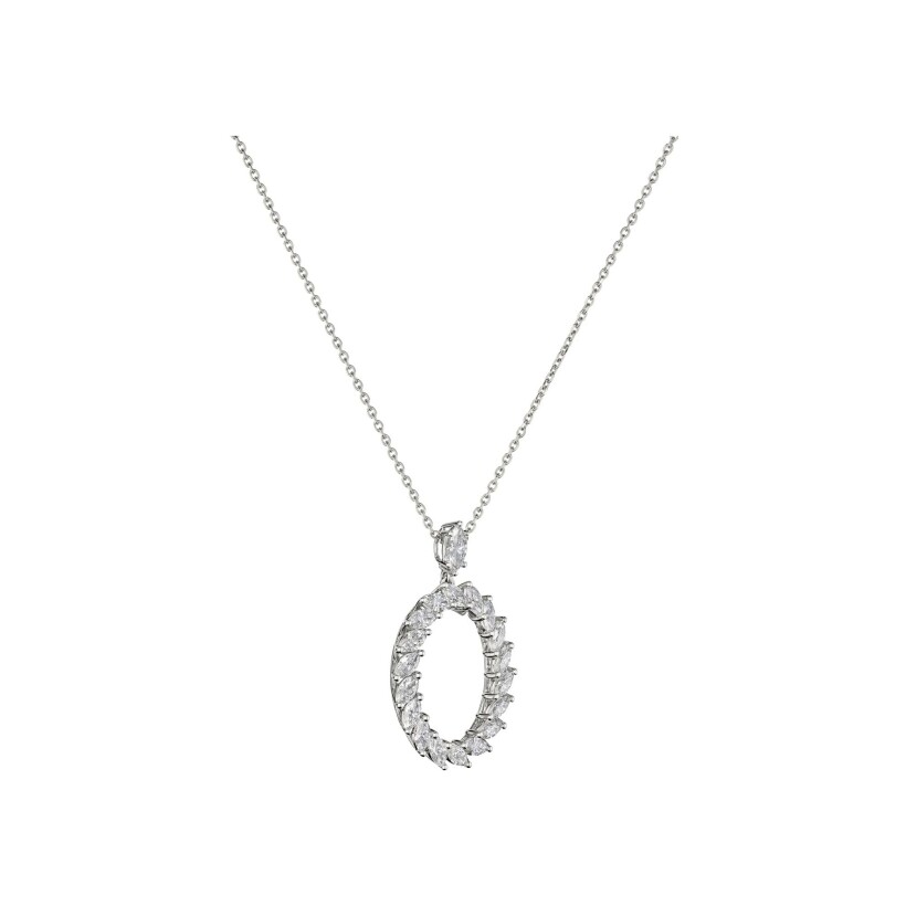 Chopard L'Heure du diamond, white gold, diamonds necklace