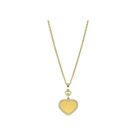 Pendentif Chopard Happy Hearts en or jaune et diamants