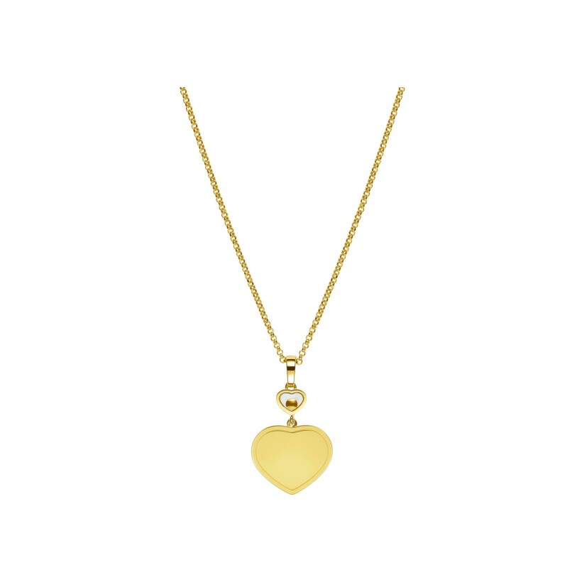 Chopard Happy Hearts, yellow gold, diamonds pendant