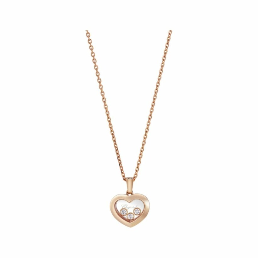 Chopard Happy Diamonds pendant, rose gold, diamonds