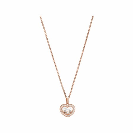 Chopard Happy Diamonds Icons pendant, pink gold, diamonds